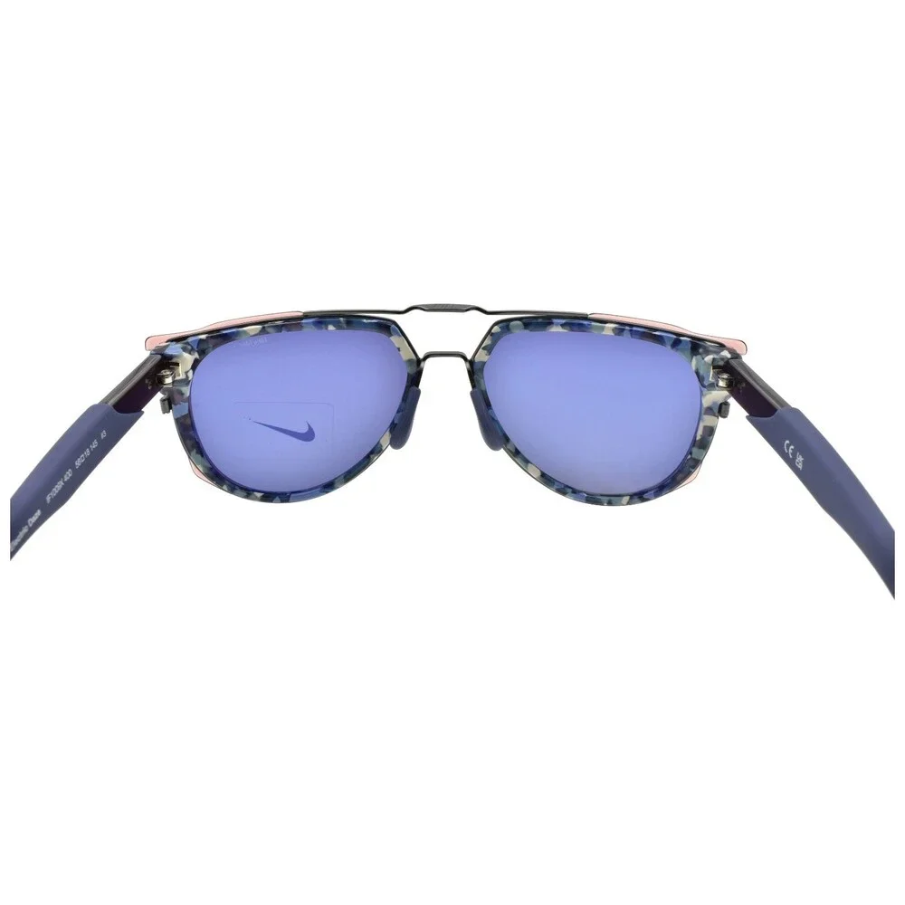 Nike Electric Daze IF1009X 400 Aviator Sunglasses Blue / Blue Tortoise